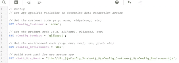 Script for setting a base library based on config variables