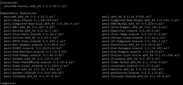 09 mariadb dependencies