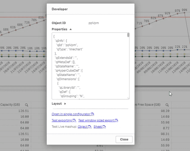 Qlik Sense Developer Menu Object